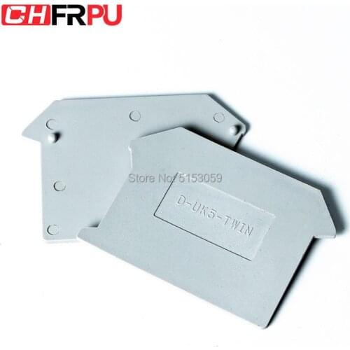 UK5-TWIN Terminal Block End Cover Plate Din Rail Terminal Blocks accessories