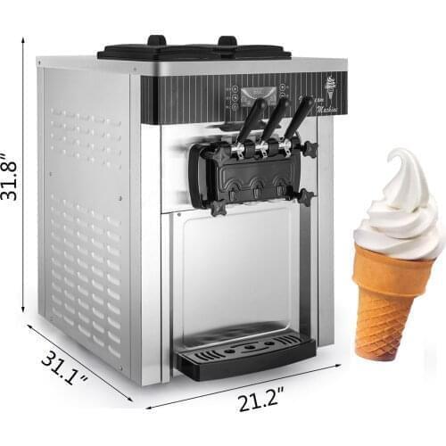 16-28L/H Soft Ice Cream Maker 2.2KW Fridge with Compressor Vending Machine Coolers for Yougurt Other Sorbet Commercial