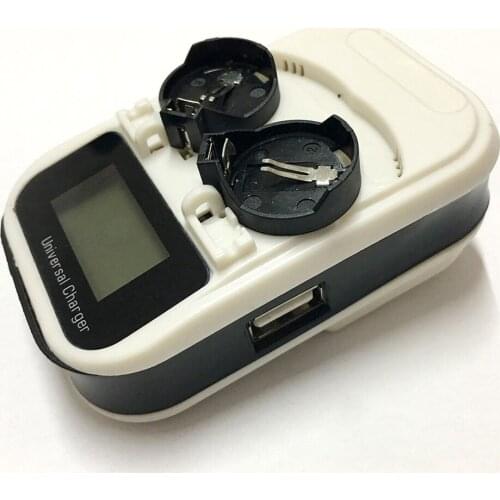 2-Slot Recharging Button Battery Charger 3.6V For LIR2016/LIR2025/LIR2032/ML2016/ML2025/ML2032 Indicator Intelligent