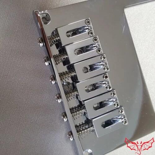 1 Set Hanmosen Humbucker Pickup Fixed Electric Guitar Bridge Chrome MADE IN KOREA