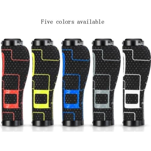 1 Pair Bicycle Handlebar Cover Grips Rubber Soft Anti-Skid Cycling Bike Grips MTB Mountain Road Bike Lock on Handle End Grips