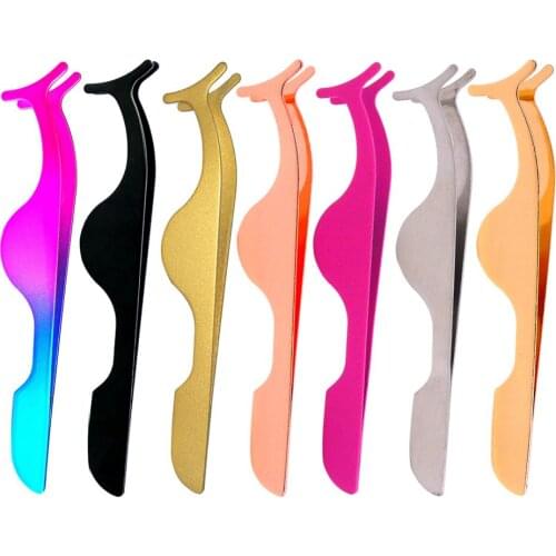 1PC False Eyelash Fake Eye Lash Tweezers Applicator Clip Beauty Makeup Tool Make up Eyelashes Tweezer EyeLash Curler