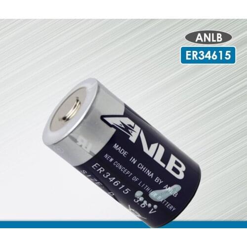 1pc ANLB 19ah ER34615 34615 3.6V Size 34.2X61.5mm 19000MAH Non-rechargeable D LiSOCl2 Batteries lithium batteriesfor 10years