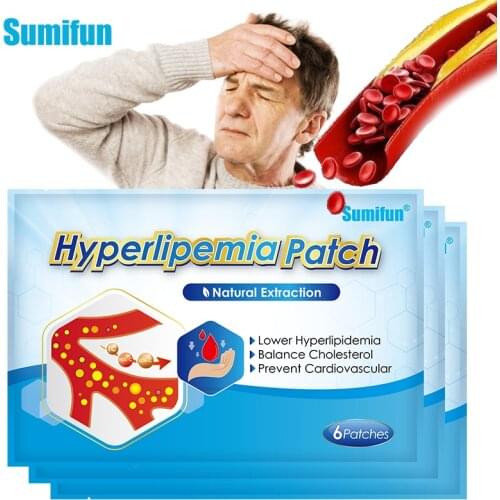 18pcs/3bags Sumifun Lower Blood Lipids Patch For Balance Hyperlipemia Control High Blood Pressure Chinese Herbal Plaster K06401