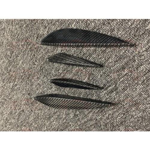 4 pieces a set of carbon fiber general purpose front bar air knife trim trim front spoiler body kit auto parts
