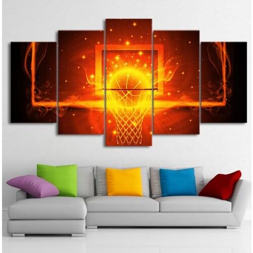 Diy 5pcs flame Basketball 5d diamond painting crystal diamond embroidery spuare&round crystal painting cross stitchsets