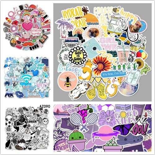 50 PCS Cartoon Girl Stickers For Chidren Toy Waterproof Sticker to DIY Suitcase Laptop Bicycle Helmet Car Decals