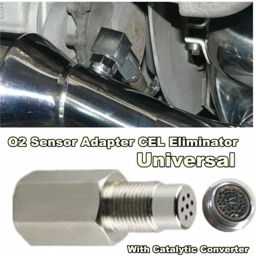 Oxygen O2 Sensor Adapter M18X1.5 Spacer Exhaust Gas Catalyst Car CEL Eliminator