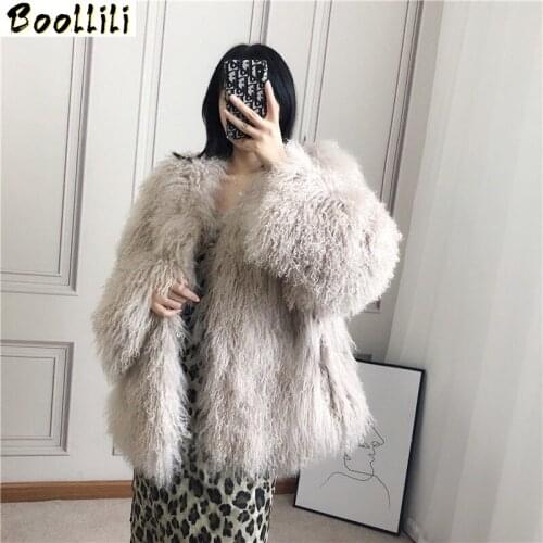 Boollili Real Fur Coat Women Clothes 2020 100% Wool Jacket Sheep Shearing Korean Warm Autumn Winter Coat Women Abrigo Mujer