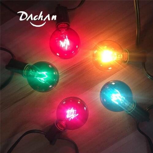 Patio Lights G40 Globe Party Christmas String Light Waterproof with multi colors For Decorative Outdoor Backyard Wedding Light