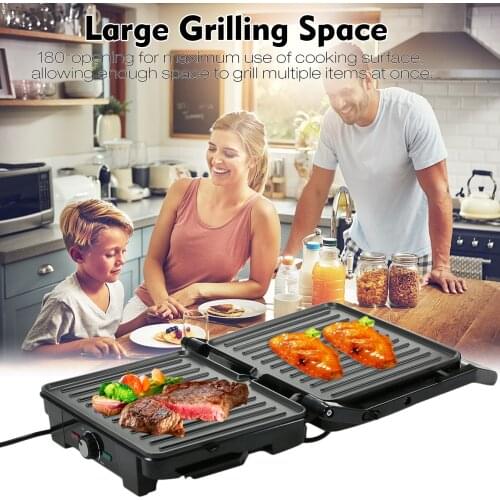 Grilling Machine Electric Indoor Searing Grill with Non‑stick Plate Removable Grilled Steak Machine Grill Maker Barbecue Machine