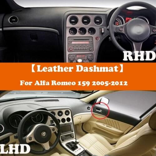 Leather Dashmat Accessories Car-Styling Dashboard Covers Pad Sunshade For Alfa Romeo 159 Sportwagon 939 2005-2012 Suede