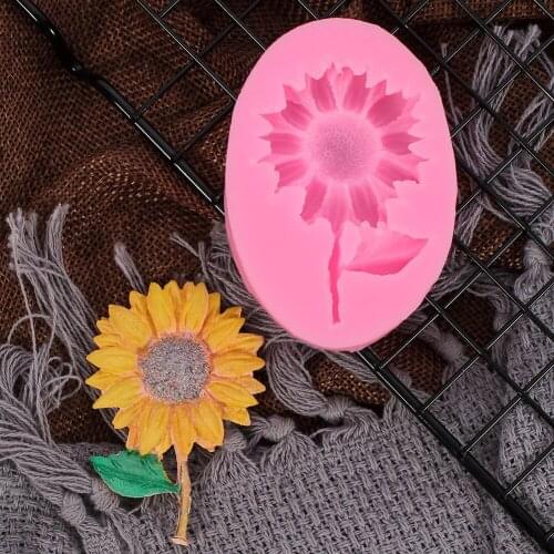 Sugarcraft Sunflower Silicone Mold Beautiful Pastry Moulds Chocolate Kitchen Accessories Cake Decorating Tools