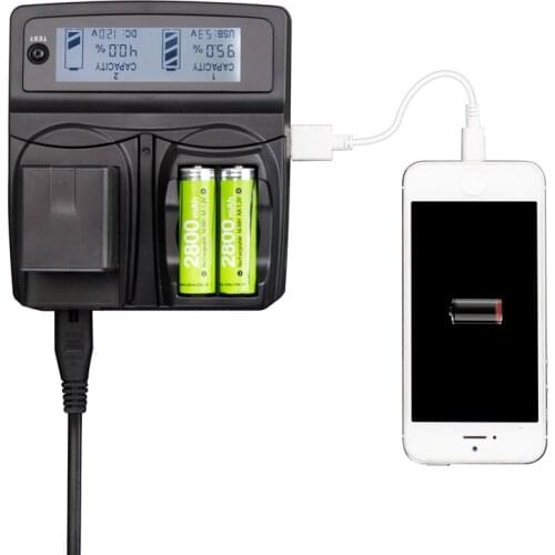 LVSUN Universal Phone+AA+Camera Car/AC BP-1410 BP1410 BP 1410 Charger For Canon Nikon Sony Samsung Fuji NX30 WB2200 WB2200F