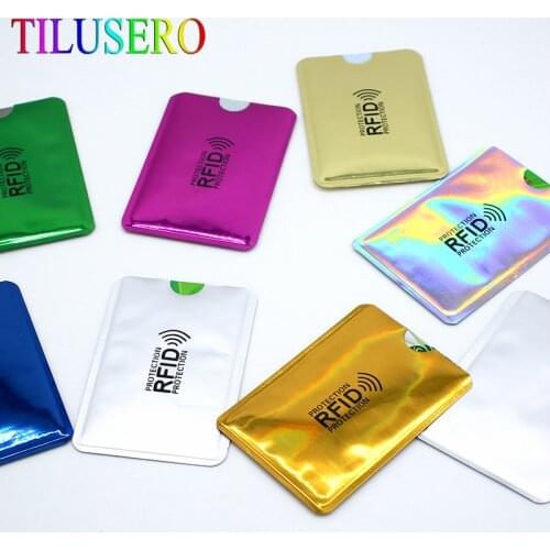 Anti Rfid Card Holder NFC Blocking Reader Lock Id Bank Card Holder Business Bancaire Protection Metal Credit Card Case Aluminium