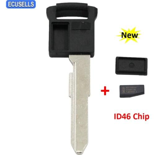 New Replacement Smart Insert Remote Emergency Key Uncut Blade for Suzuki SX4 Grand Vitara Swift XL-7 with / without ID46 Chip