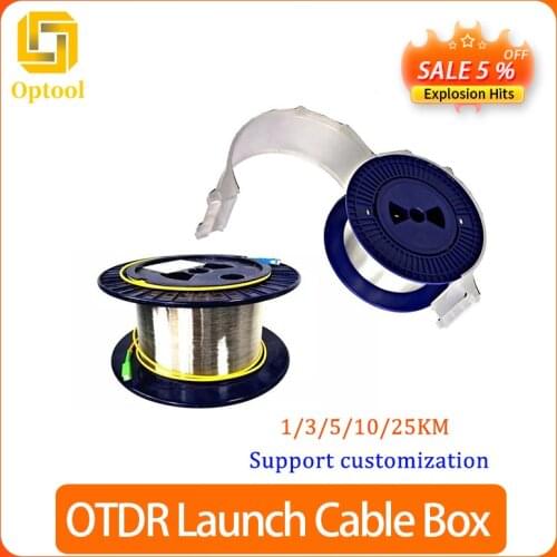 1/2/3/5KM 9/125 G652D singlemode Single Bare fiber disk OTDR measuring Optical Fiber Cable OTDR fiber tester extension line