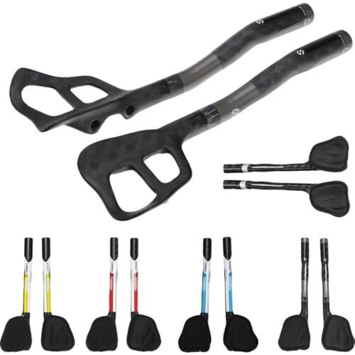 Full Carbon Fiber Road Bicycle Handlebar Highway Rest Put Handlebar Aero Carbon TT Bike Handle Bars Trial TT Bar 3K 12K UD Matte