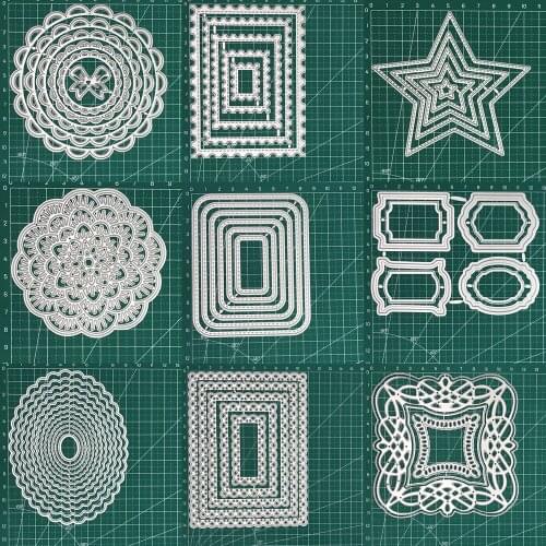 Frame Metal Cutting Dies Stencil for DIY Scrapbooking Photo Album Decorative Embossing Paper Card Crafts Die Cut new 2021