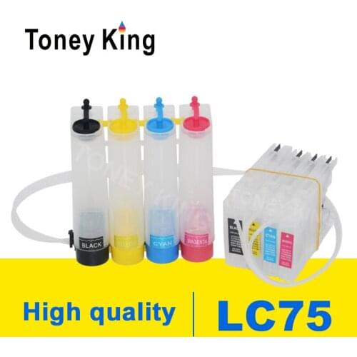 Toney King LC12 LC40 LC71 LC73 LC75 LC400 LC1220 LC1240 CISS Ink Supply System For Brother MFC-J6910CDW J6710CDW Printer