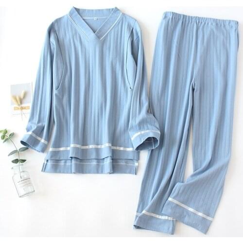Nursing Top Pregnant Nightgowns Maternity Trousers Cotton Breastfeeding Sleepwear Set for Pregnancy Woman Pajamas suit