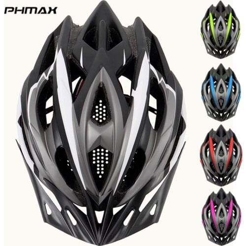 PHMAX 2021 Bicycle Cycling Helmet Ultralight EPS+PC Cover MTB Road Bike Helmet Integrally-mold Cycling Helmet Cycling Safely Cap