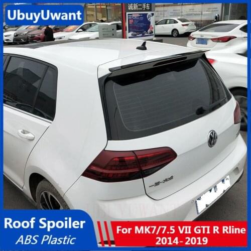 UBUYUWANT For VW MK7/7.5 2014 2015 2016 2017 2018 2019 Rear Roof Spoiler Tail Rear Wing Decoration ABS Plastic Hatchback Spoiler