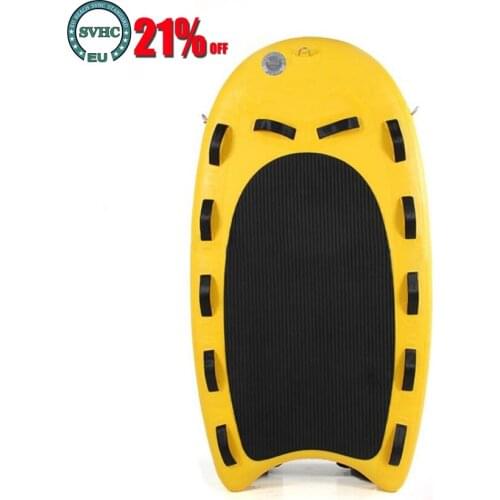 1.75m Inflatable Rescue Sled Surfing Body Board Yacht Swimming Floating Mat Surfboard for Water Rescuing with Manual Air Pump