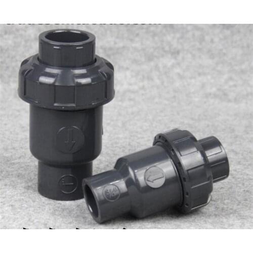 1pcs UPVC Check Valve Check Valve Check Valve plumbing pvc fittings water hose coupler