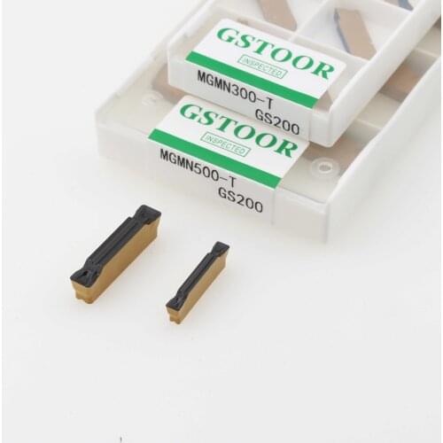 10PCS MGMN200-T 300-T 400-T 500-T GS200 Slot Blades CNC Lathe Cutter Turning Tools Grooving Inserts Double Color