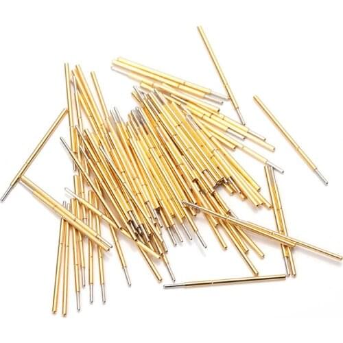 100/Bag P030-J New Durable Test Needle Safety Probe Metal Test Needle Casing Probe Casing Length Degree 11.50mm Dia 0.30mm