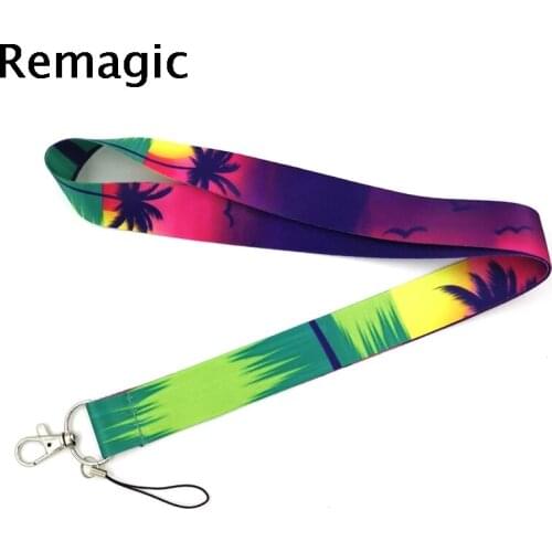 20pcs Setting sun view Neck Strap Lanyard keychain Mobile Phone Strap ID Badge Holder Rope Key Chain Keyrings cosplay Accessory