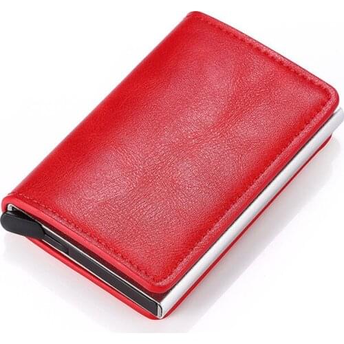 2020 Dropshipping Man Women Smart Wallet Business Card Holder Hasp Rfid Wallet Aluminum Metal Credit Business Mini Card Wallet