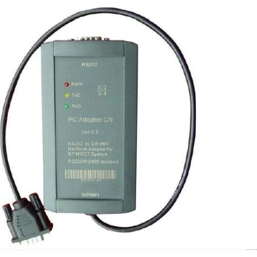 PC Adapter CN-fully support RS232 port of PC and HMI to PROFIBUS/MPI communication,used for S7-300/400 PLC 6ES7972-0CA23-0XA0