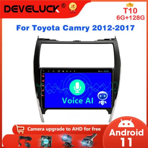 Android 10 Voice AI Car Stereo Audio Radio For Toyota Camry 7 XV 50 55 2012 - 2017 Multimedia Video Player Navi GPS 2Din MP5 DVD