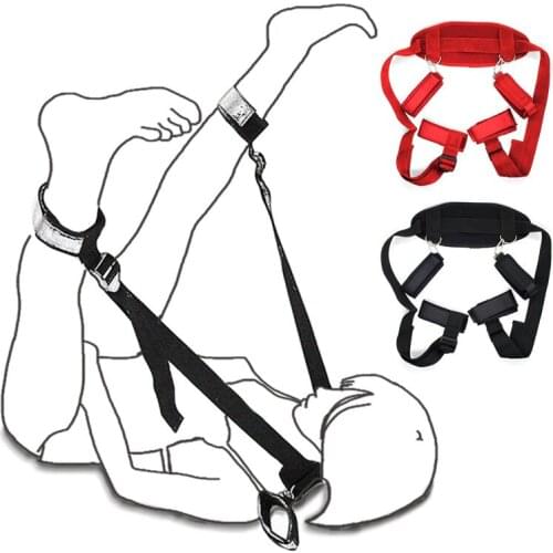 BDSM Bondage Open Thigh Restraint Set Under Bed Adult Sex Toys For Woman Couples Game Strap Handcuffs For Sex Wrists Ankle Cuffs