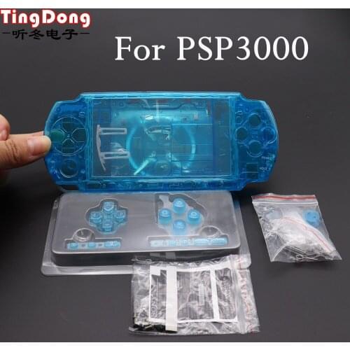 Black red blue white Color Full Housing Shell Faceplate Case Repair Replacement for Sony PSP 3000 Console Shell with Buttons