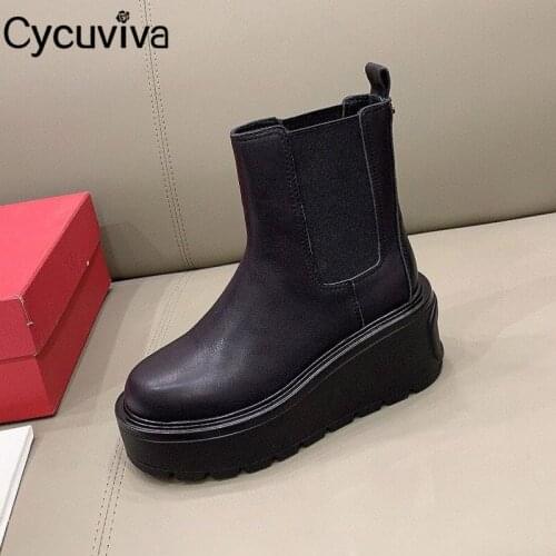 Женские ботильоны на танкетке Cycuviva China At AliExpress