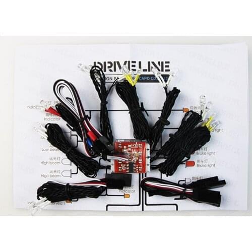 Driveline led control lamp lights for capo 15823 jk JKMAX 1/10 scale RC Capo ace1 Rock crawler 4x4 Truck axial SCX10 cross pg4