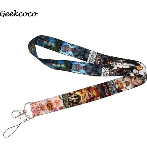 J2408 Funny Anime Key Lanyard ID Badge Holder Phone Neck Strap With Key Ring