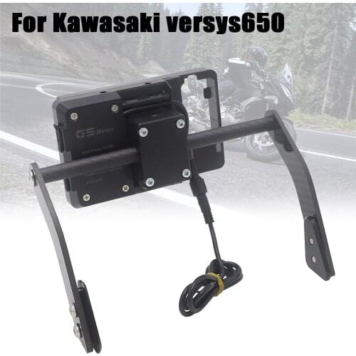 Motorcycle Bracket Mobile Navigation Bracket GPS For Kawasaki Versys650 KLE650 2015-2019 Universal Bracket