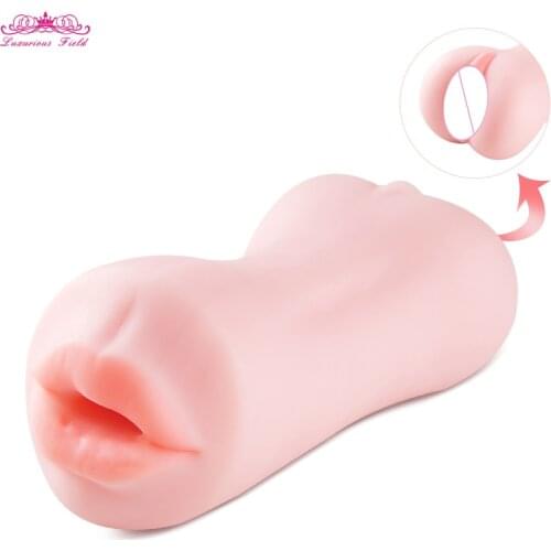 5 Style Male Masturbator cup Realistic Oral 3D Deep Throat with Tongue Sex Toys for Men Artificial Vagina Oral Sex Ass Anal plug