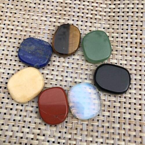 Natural crystal Seven Chakra Stone Set Yoga Chakra Irregular Reiki Healing Crystals Stone Polished Individual Stones Comfortab
