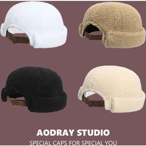 New Winter Warm Hip Hop Beanies Women Man Hat Washed Retro Skullcap Adjustable Brimless Hat Breathable Beanie Hat Sailor Cap