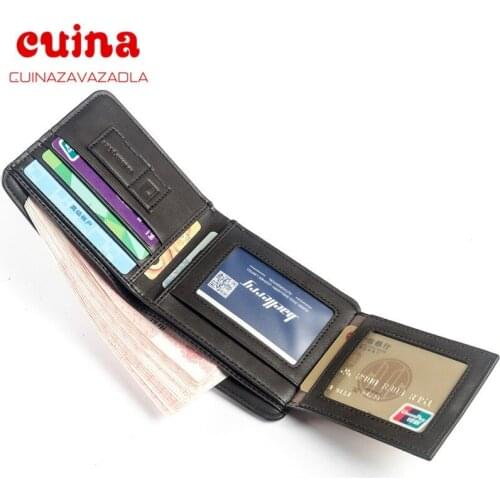 New Fashion Wallet Male Coin Purses Men Double Fold Leather Money Holders Wallets Clutch Bag High Quality