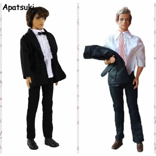 1set Western-Style Clothes for Ken Boy Dolls Wedding Clothes for Barbies Boyfriend Ken Male Dolls Outfits Evening Party Clothes