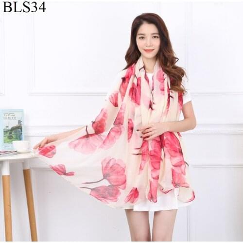 Autumn and Winter Cotton Print Scarf Bali Yarn Lady Silk Scarf Beach Towel Hundred Warm Cotton Shawl Manufacturers Direct Sales