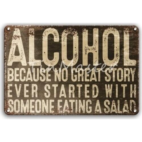 WARNING BEWARE OF DOG Metal Wall Art Tin Sign Vintage Door Garden Decor Retro Alcohol Signs Man Cave Living Room Home Decoration