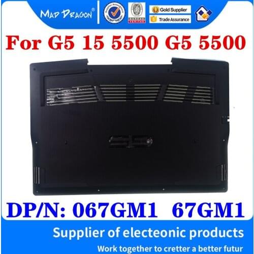 New Access Panel Door Cover Bottom Cover Base Lid Back Shell black D shell For Dell G5 15 5500 G5 5500 Laptop DP/N: 067GM1 67GM1