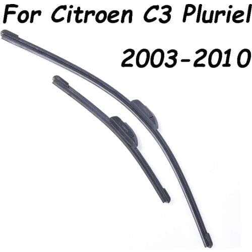 Front Wipers Blades For Citroen C3 Pluriel From 2003 2004 2005 2006 2007 2008 2009 2010 Years Car Accessories Windshield Wipers